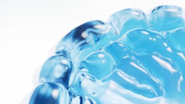 Yumuşak kabarcıklar şişiriliyor arkaplan, 3D görüntüleme.