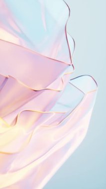 Değişken transparan çoklu katmanlı cam arkaplan, 3d görüntüleme.