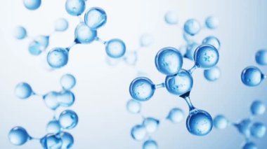 Biyoloji ve kimyasal konsepte sahip moleküller, 3 boyutlu oluşturma.