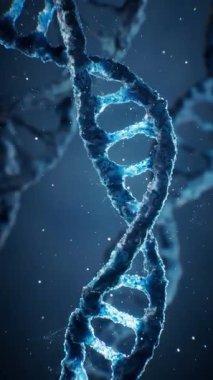 Biyolojik DNA yapısı ve biyomühendislik konsepti..