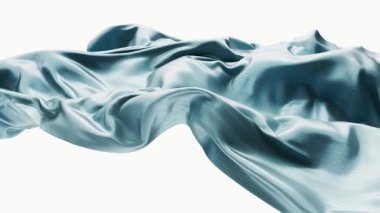 Akan mavi dalga bez arka plan, 3D görüntüleme.