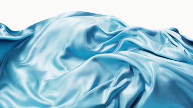 Akan mavi dalga bez arka plan, 3D görüntüleme.