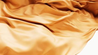 Akan altın dalga bez arka plan, 3D görüntüleme.