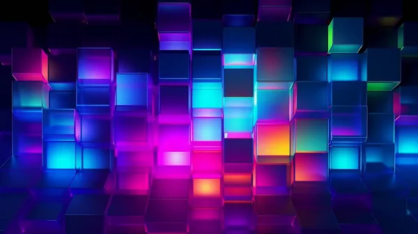 Wallpaper with glass squares. Design visual element for banner header poster or cover.