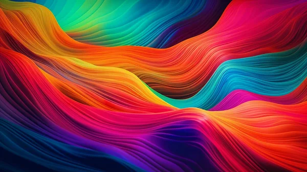 Background, multi-colored silk waves. Illustration. Wallpapers.