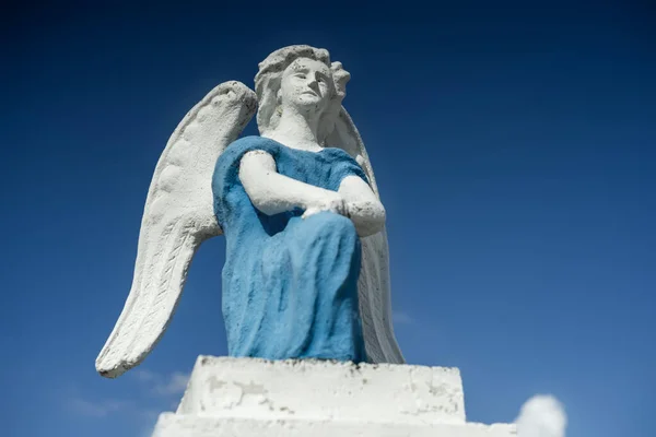 Anioł Niebieskim Niebie Zamknij Się — Zdjęcie stockowe