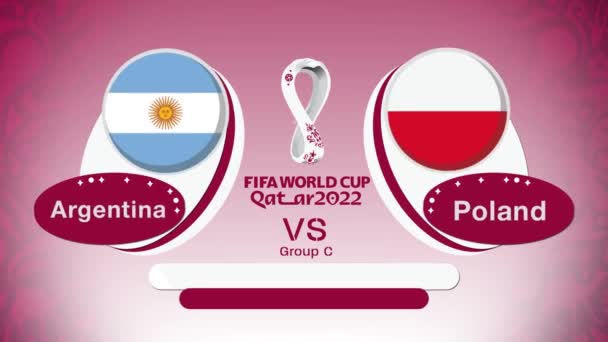 Fußball 2022 Katar — Stockvideo