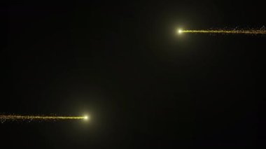 Altın Bokeh 'in Alfa Kanallı Parlayan Parçacıkları Uçuşu