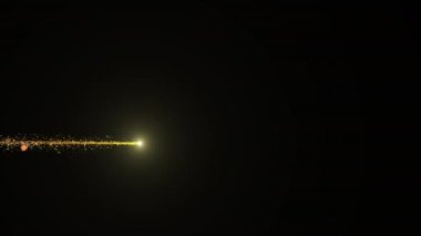 Altın Bokeh 'in Alfa Kanallı Parlayan Parçacıkları Uçuşu