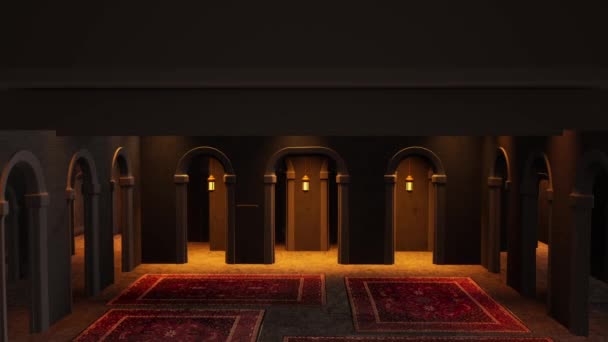 Mesquita Animação Interior — Vídeo de Stock