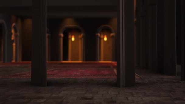 Mesquita Animação Interior — Vídeo de Stock