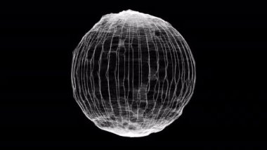 Noktalı ve çizgili dijital mavi arkaplan. Büyük veri görselleştirmesi. Ağ bağlantısı yapısı. 3B görüntüleme