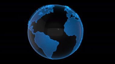 Noktalı ve çizgili dijital mavi arkaplan. Büyük veri görselleştirmesi. Ağ bağlantısı yapısı. 3B görüntüleme