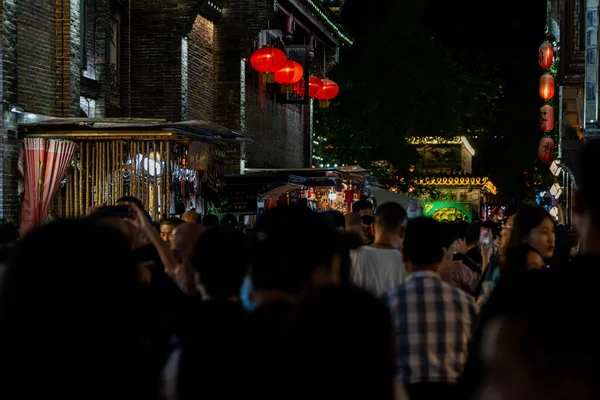 Chengdu Sichuan China Junio 2023 Gente Antigua Calle Jinli Escena — Foto de Stock