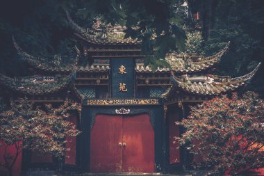 Dujiangyan, Sichuan, Çin, 08 Haziran 2023, Dujiangyan Sulama Sistemi Dujiangyan, Sichuan, Çin. Ünlü bir UNESCO Dünya Mirası sitesi.