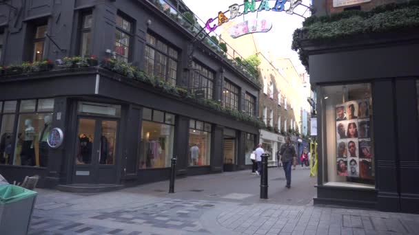 Londyn Wielka Brytania Października 2023 Slow Motion People Walking Oxford — Wideo stockowe