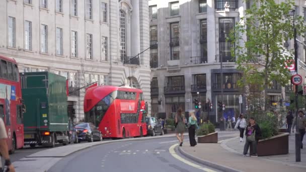 Londres Reino Unido Octubre 2023 Gente Cámara Lenta Caminando Por — Vídeo de stock