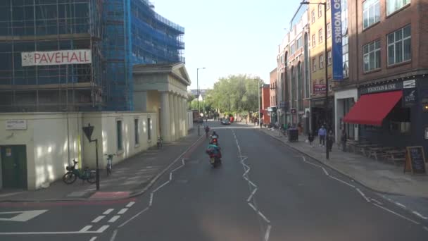 Londen Verenigd Koninkrijk Oktober 2023 Slow Motion Busy Street View — Stockvideo
