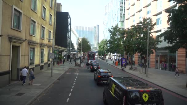 Лондон Великобританія Жовтня 2023 Року Повільний Рух Вуличного Вигляду Місті — стокове відео
