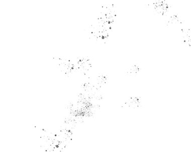 Beyaz arkaplanda soyut mürekkep sıçraması