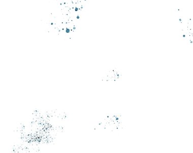 Beyaz arkaplanda soyut mürekkep sıçraması