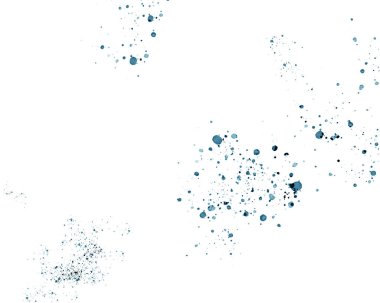 Beyaz arkaplanda soyut mürekkep sıçraması