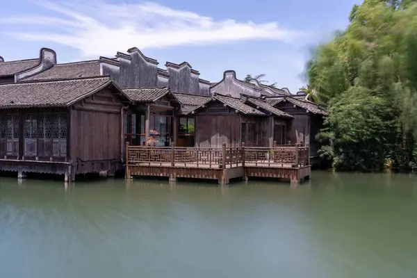 stock image Wuzhen, Hangzhou, China, May 29, 2024: View of Wuzhen Ancient Water Town, it is one of the most famous historical and cultural towns in China