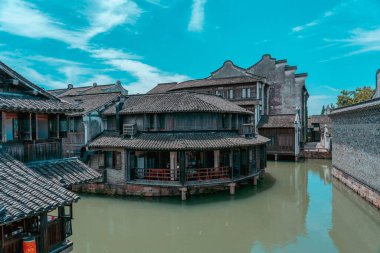 Güzel bir tarihi Çin su kasabası.