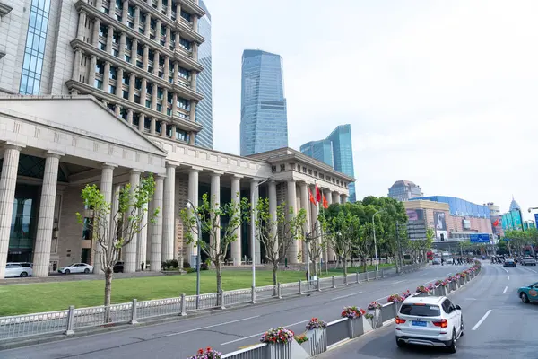 stock image Shanghai, China, 04 June 2024: Lujiazui Business District in Pudong, Shanghai, China 