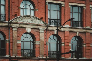 Çin, Şangay 'da geleneksel dış cephe dış cephe detaylarını kapatın.