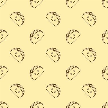 vector icon of cute pattern line doodle soft drink and cola