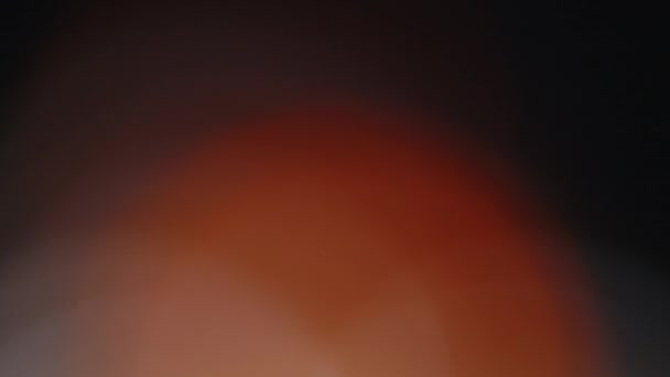 Багатокольорове Світло Просочує Кадрів Чорному Тлі Лінзові Студійні Спалахи Просочувалися — стокове відео