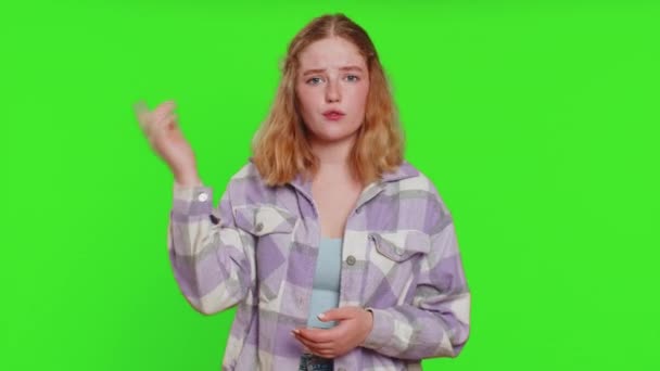 Можу Тебе Почути Молода Жінка Намагається Почути Дивлячись Збентеженим Плаксивим — стокове відео