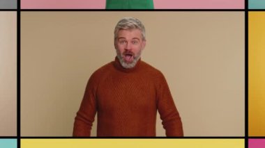 Mutlu insanların kolajı kadın portresi farklı yaşlar cinsiyet, etnik köken başarıyı kutlayan zafer, doğum günü kazanma, piyango başarısı, oyun oyunu, iyi haber. Uzaklaştırma efekti