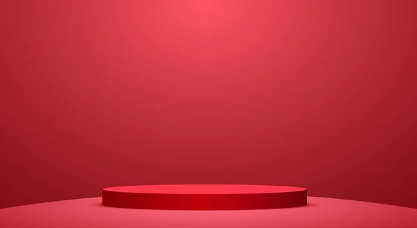 โปเด ยมส แดงในห องส แดง — ภาพเวกเตอร์สต็อก