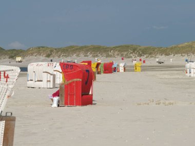 Kuzey Denizi, Amrum plajında plaj sandalyeleri