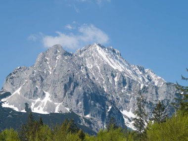 Wetterstein, Almanya, Bavyera 'daki Zugspitz-Massiv Kayası