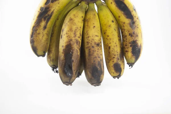 Свіжі Стиглі Банани Білому Тлі — стокове фото