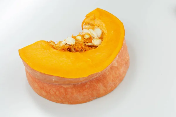 Pumpkin Slices White Background — Stock Photo, Image