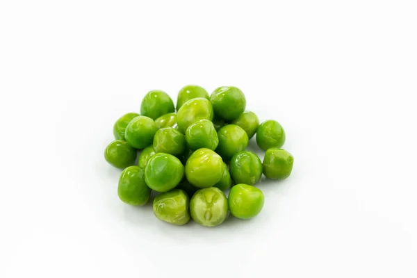 Zielony Groszek Izolowany Świeże Warzywa Ekologiczne — Zdjęcie stockowe