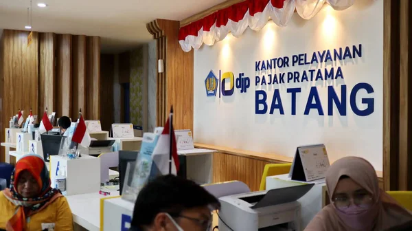 Ambiente Dentro Oficina Impuestos Gobierno Indonesia Oficina Servicios Administración Batang —  Fotos de Stock