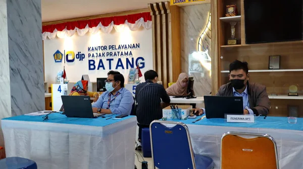Ambiente Dentro Oficina Impuestos Gobierno Indonesia Oficina Servicios Administración Batang —  Fotos de Stock