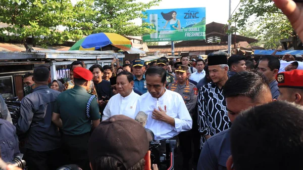 Ινδονησίας Πρόεδρος Joko Widodo Ora Jokowi Κατά Την Επίσκεψη Μια — Φωτογραφία Αρχείου