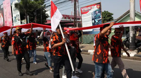 Ağustos 2023 Pekalongan Endonezya Düzenlenen Bağımsızlık Günü Karnavalı Sırasında Endonezya — Stok fotoğraf