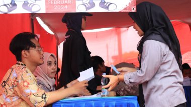 Endonezya 'daki genel seçimlerin atmosferi, 14 Şubat 2024, Pekalongan City