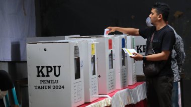 Endonezya 'daki genel seçimlerin atmosferi, 14 Şubat 2024, Pekalongan City