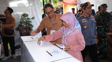 Endonezya 'daki genel seçimlerin atmosferi, 14 Şubat 2024, Pekalongan City