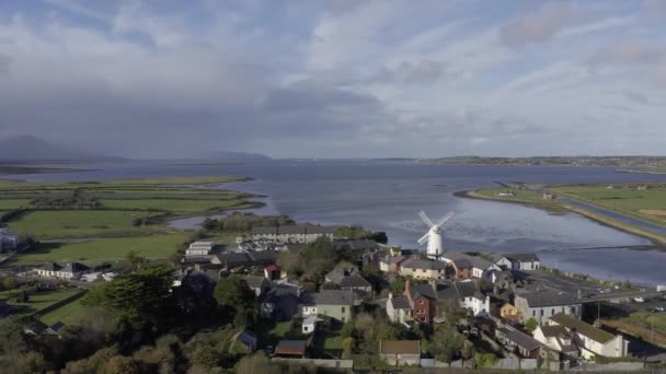 Vista Panorámica Del Molino Viento Blennerville Península Dingle Condado Kerry — Vídeo de stock