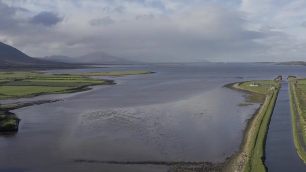 Vista Panorámica Del Molino Viento Blennerville Península Dingle Condado Kerry — Vídeo de stock