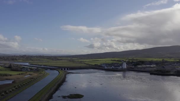 Scenic View Blennerville Windmill Dingle Peninsula County Kerry Ireland High — Stock Video